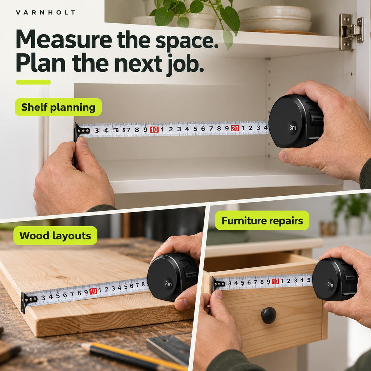 Varnholt Compact 3 m Tape Measure
